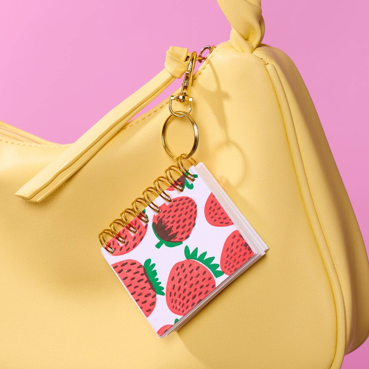 Strawberry Notebook Bag Charm