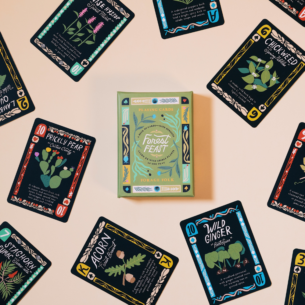 Forest Feast Edible Plant Card Deck