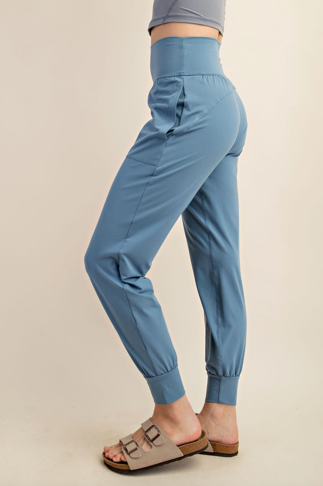 Dusty Blue Butter Soft Joggers