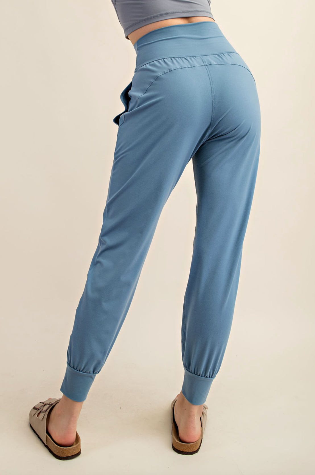 Dusty Blue Butter Soft Joggers