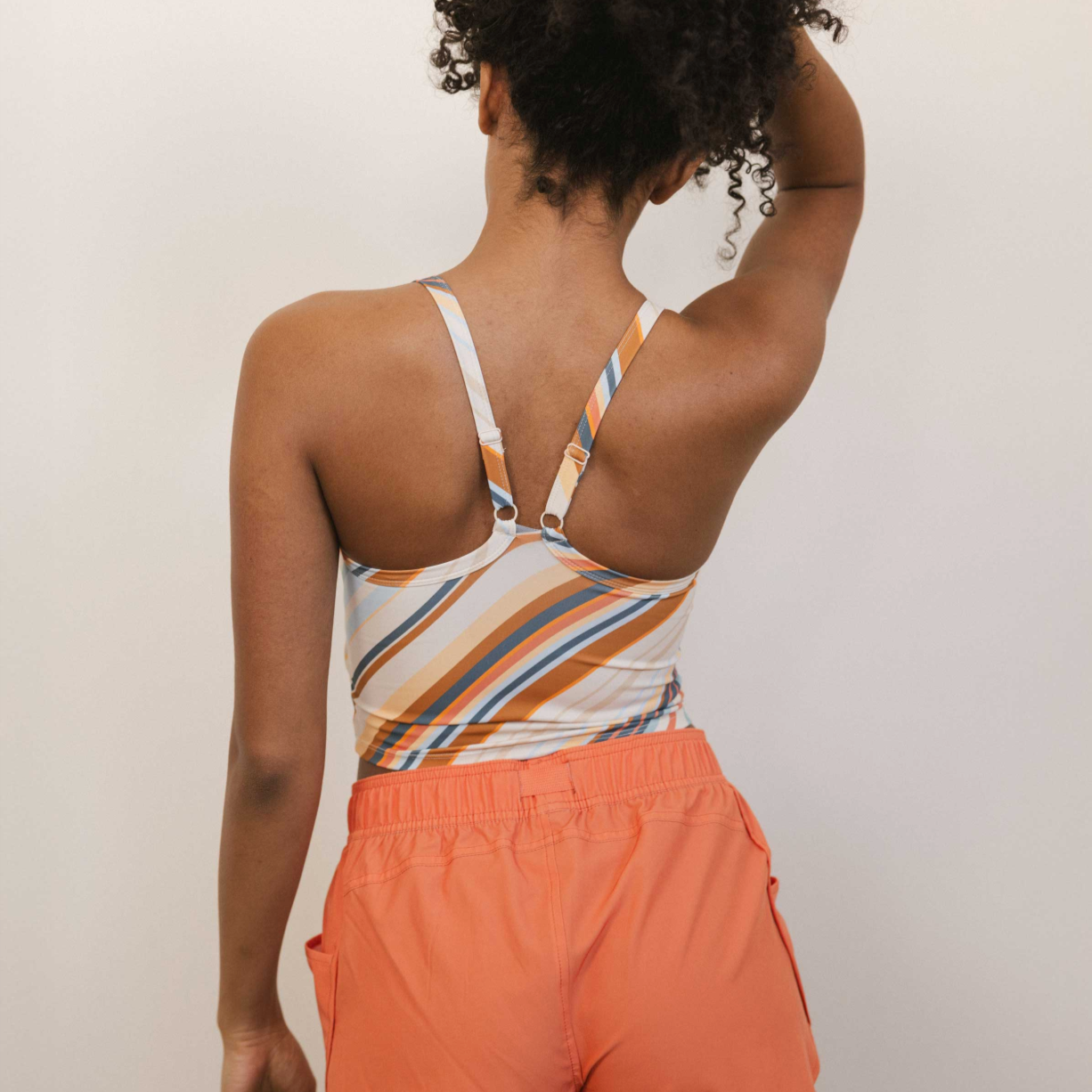 Cascade Stripe Longline Bra