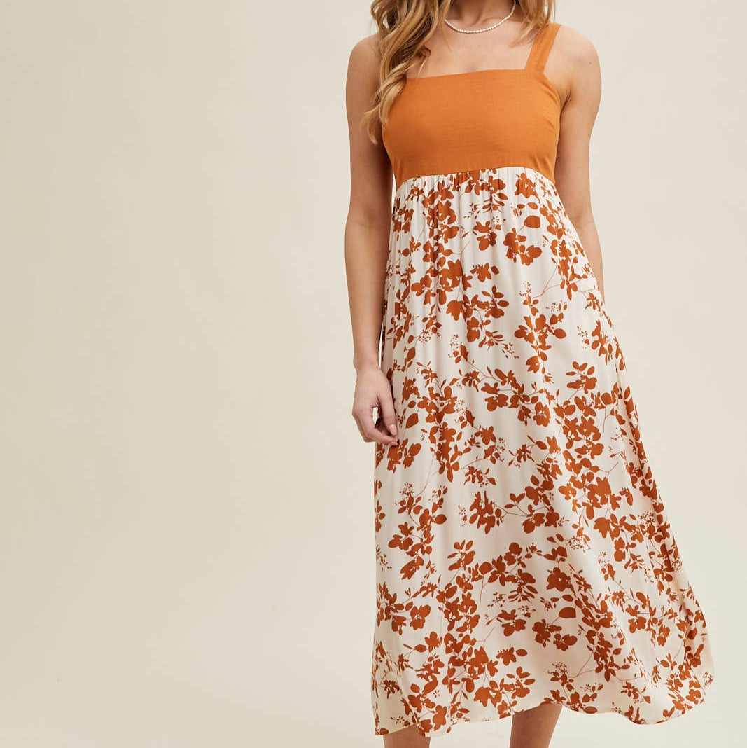 Fall Floral Dress