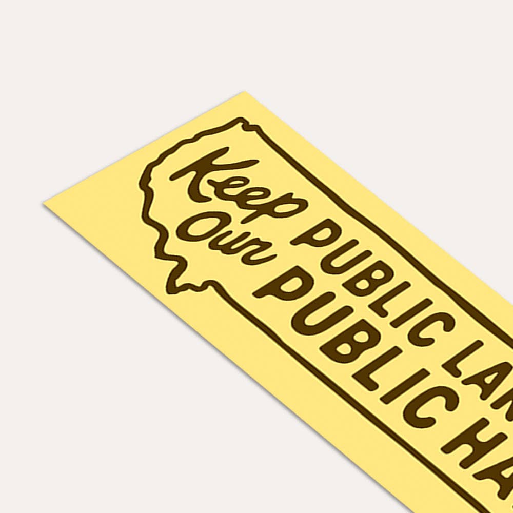Public Lands In Public Hands Bumper Sticker