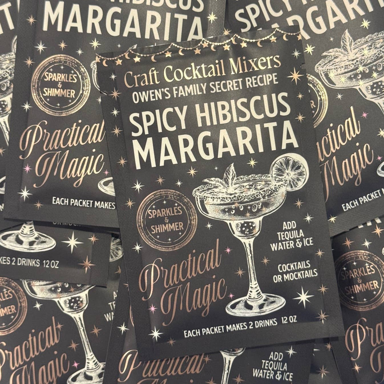 Sparkly Spicy Hibiscus Margarita Cocktail Mix