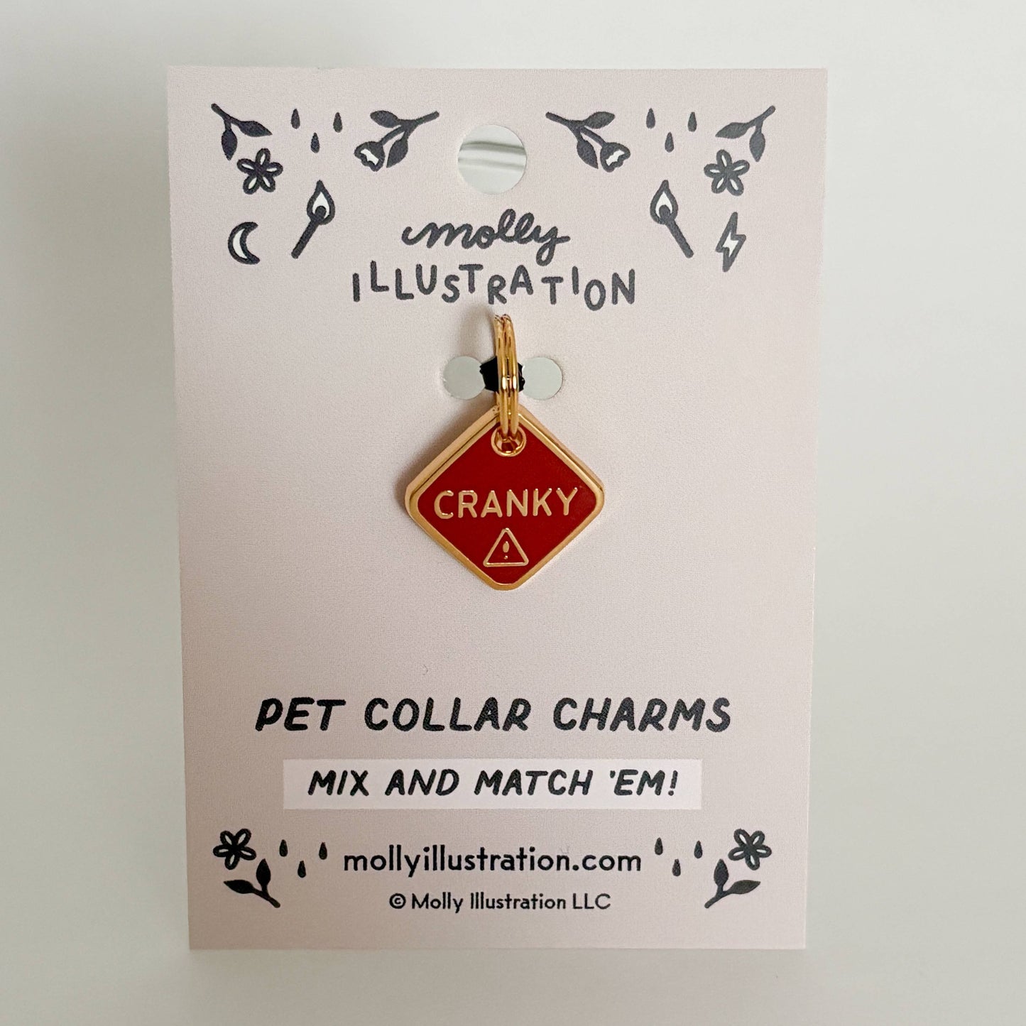 Cranky Pet Collar Charm