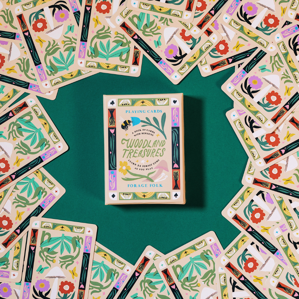 Woodland Treasures Forest Plant Playing Cards