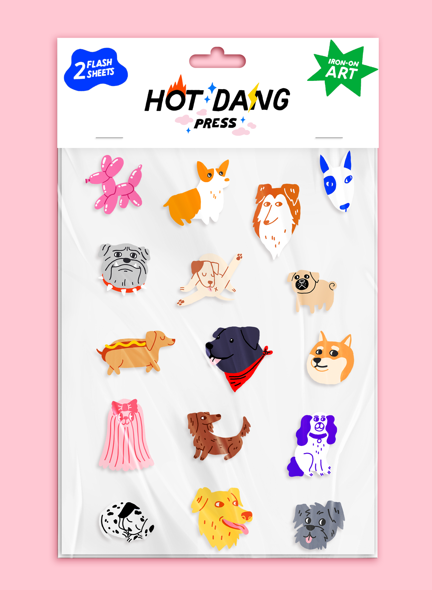 All Dogs Iron On Sheet Set