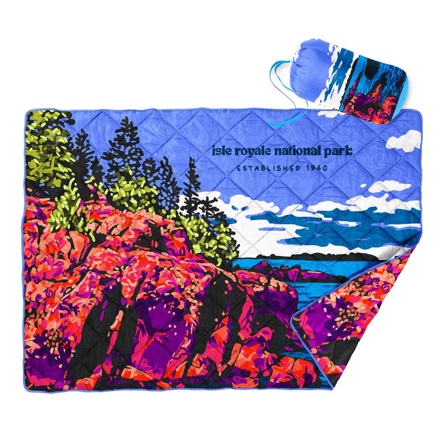 Isle Royale Puffy Blanket