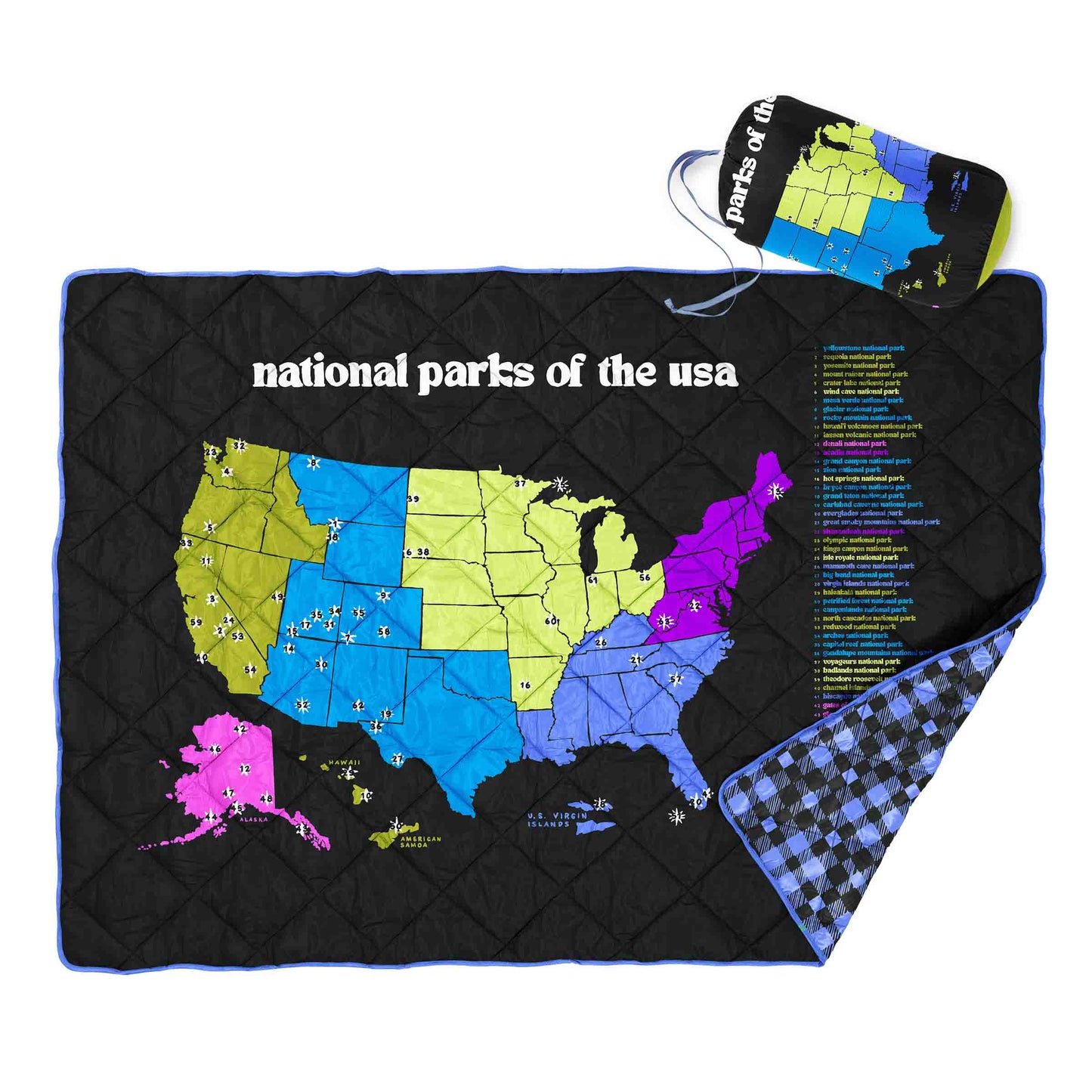 National Parks Puffy Blanket