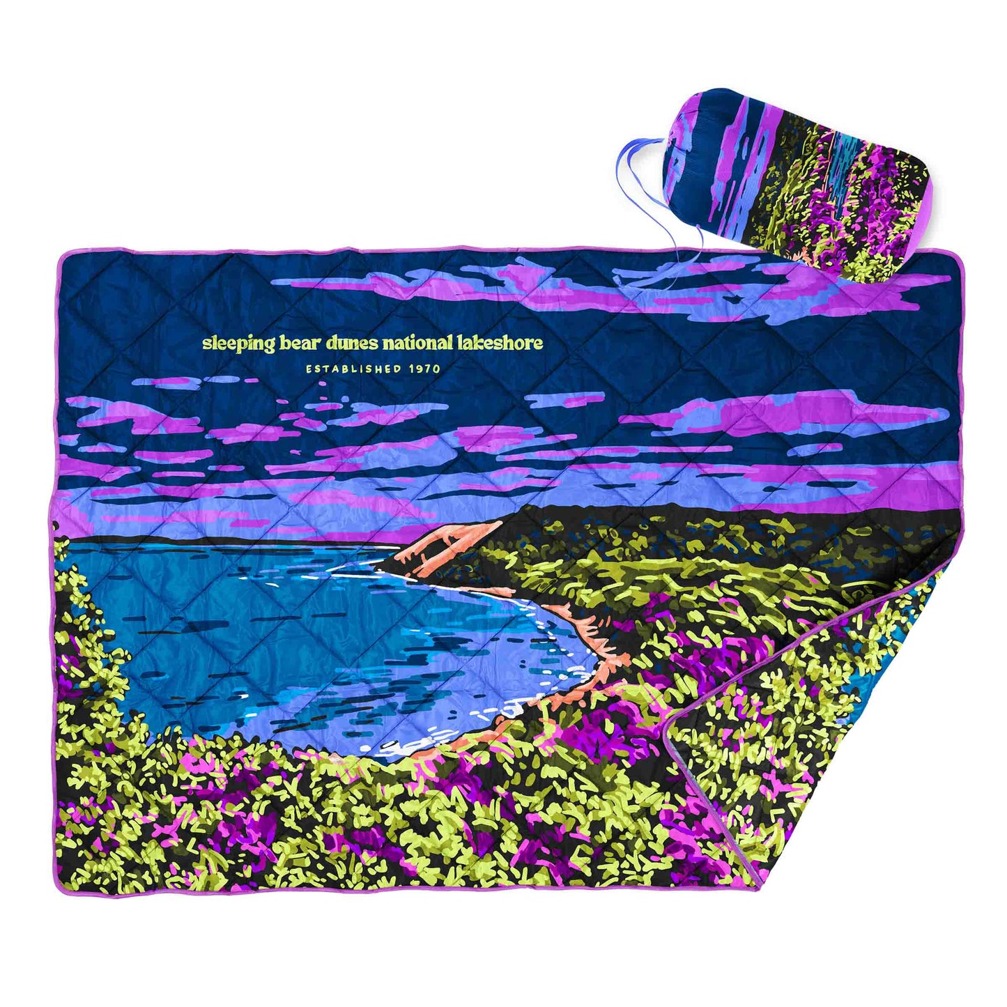 Sleeping Bear Puffy Blanket