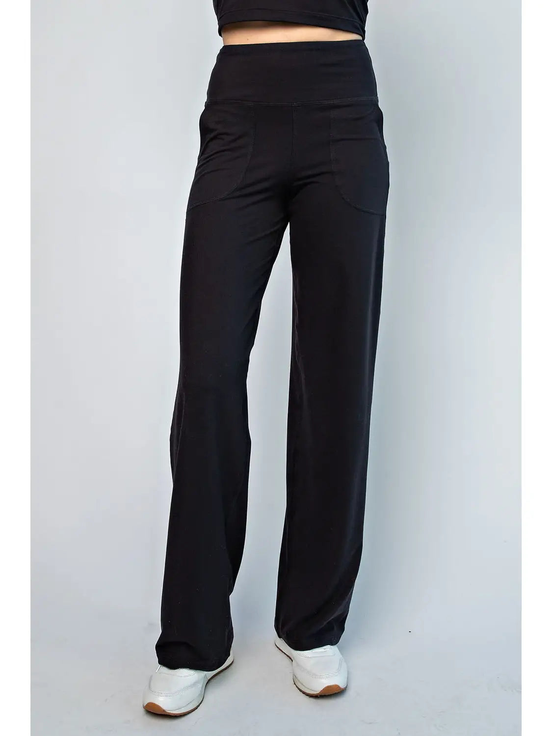 Black Butter Straight Leg Pants