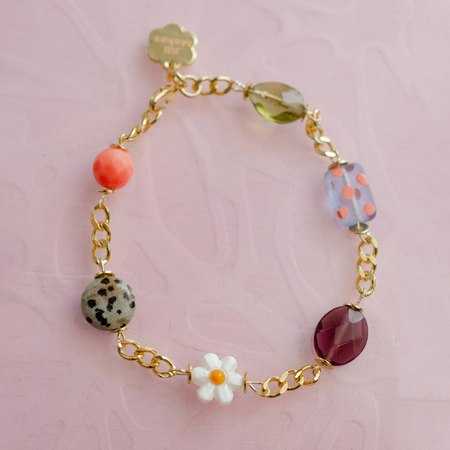 Gold Chain Charm Bracelet