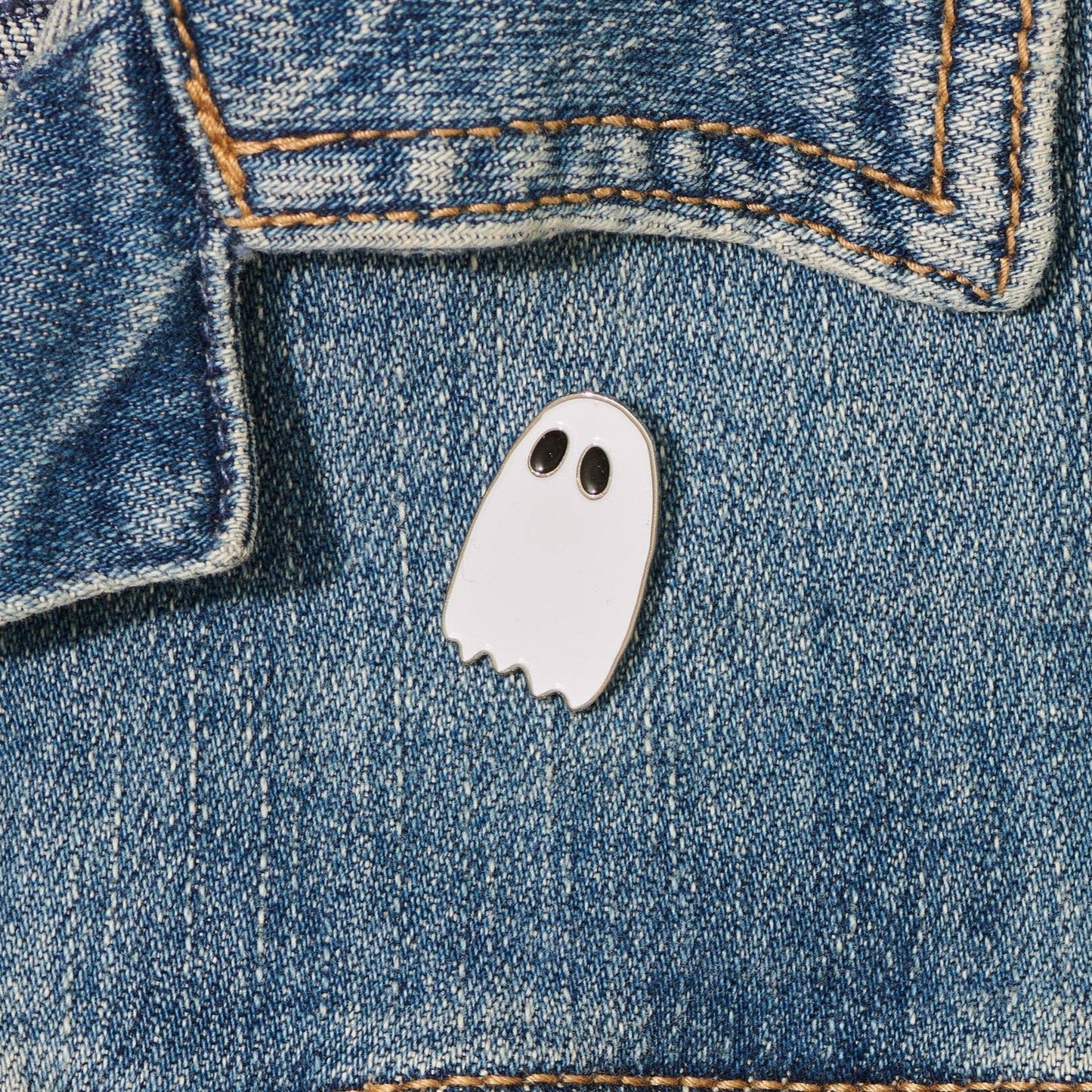 Ghost Enamel Lapel Pin
