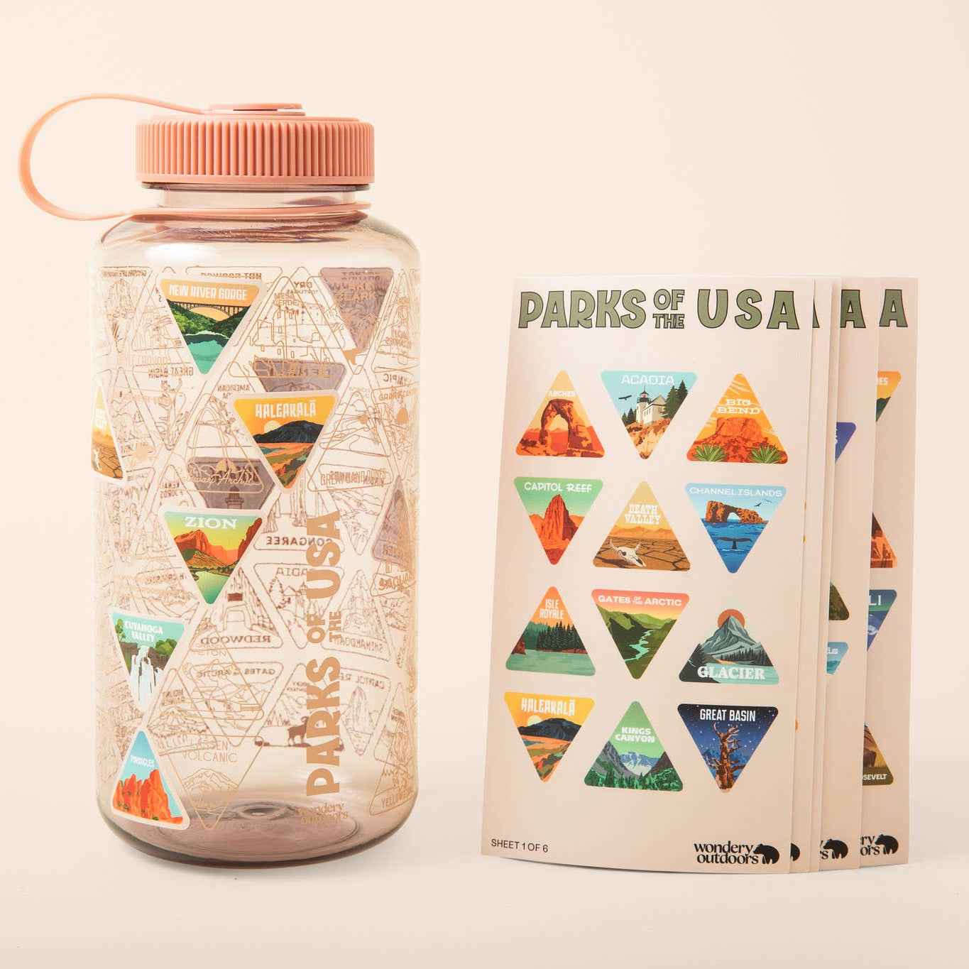 Parks of the USA Adventure Bucket List Bottle 32oz