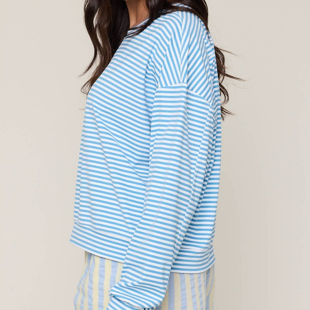 STRIPED KNIT TOP