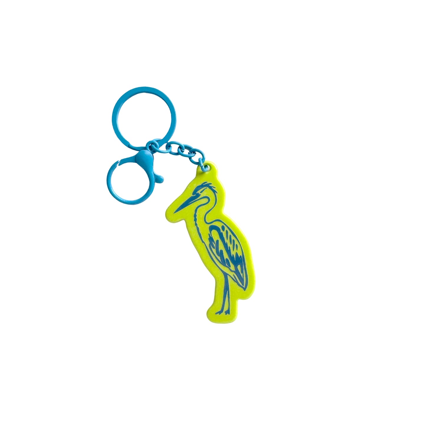 Heron Charm Keychain