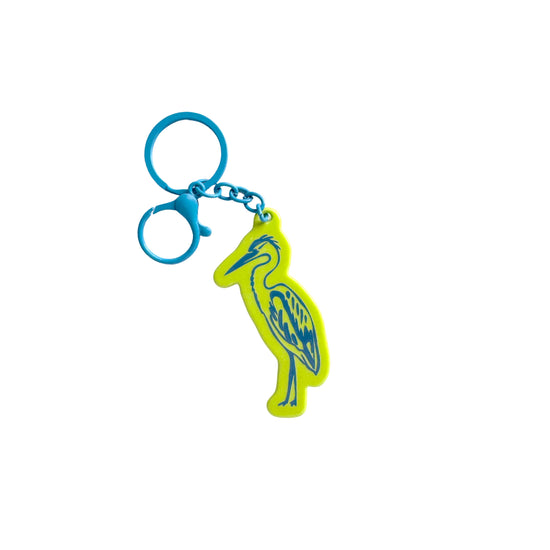 Heron Charm Keychain