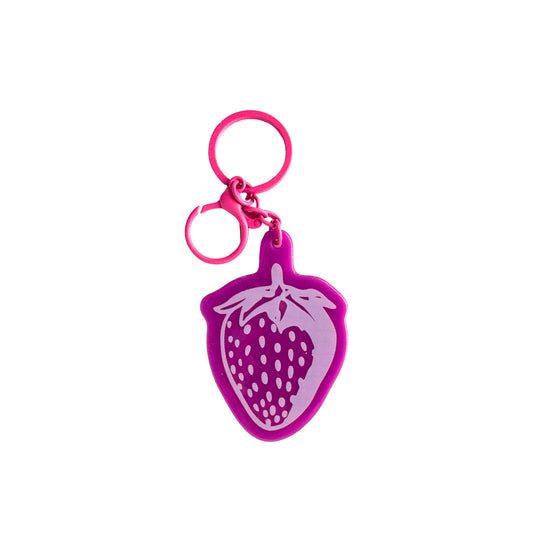 Strawberry Charm Keychain