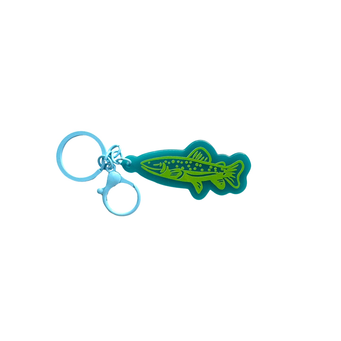 Trout Charm Keychain