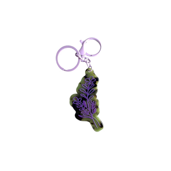 Wildflowers Charm Keychain