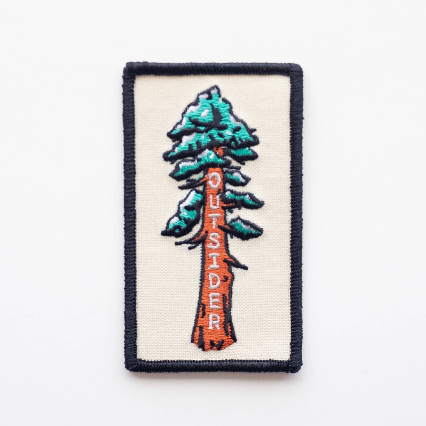Outsider Sequoia Tree Embroidered Iron on Patch