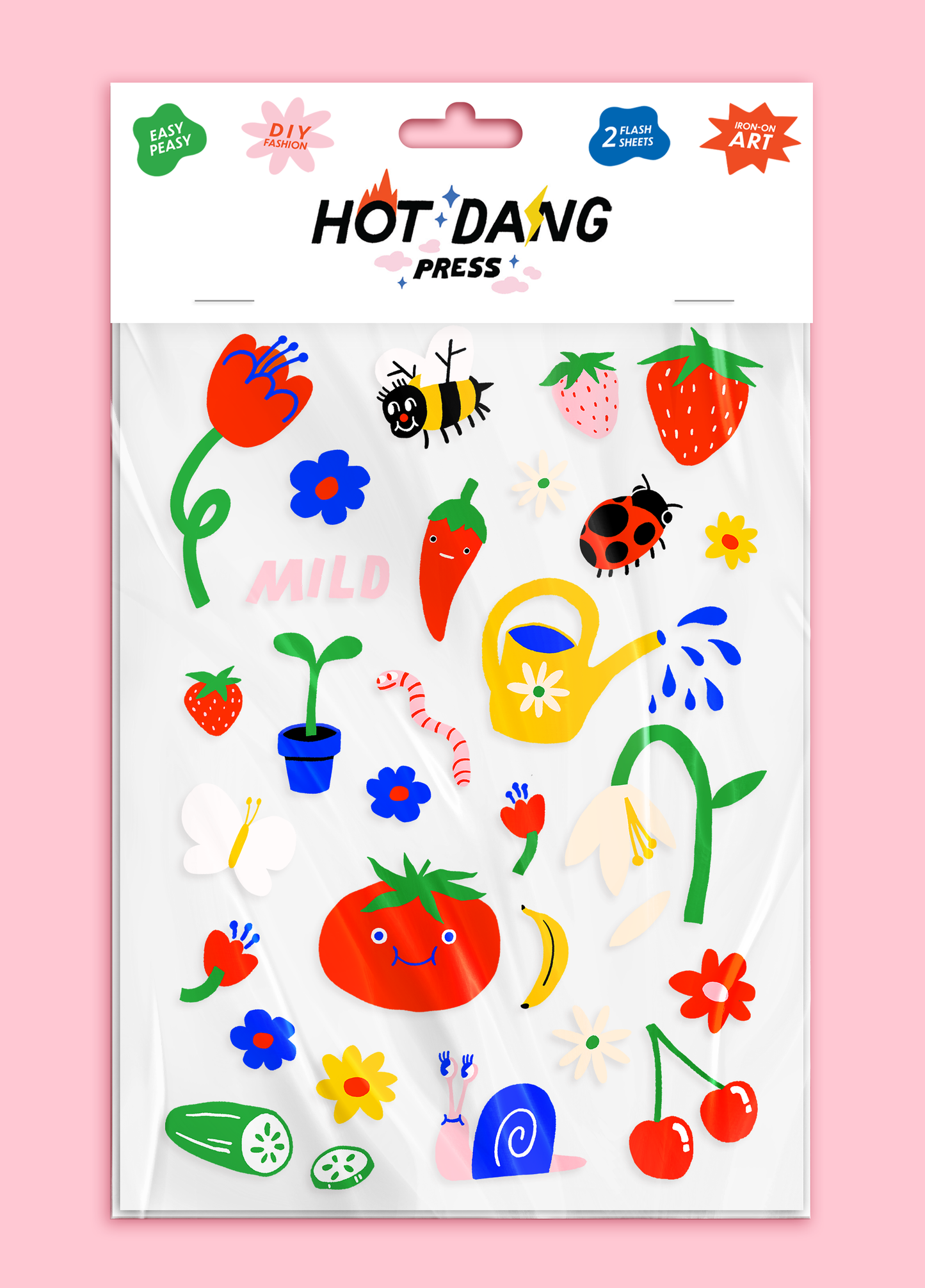 Garden Gone Mild Iron On Sheet Set
