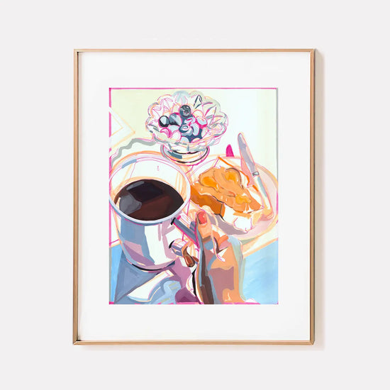 "Peanut Butter & Honey" Coffee and Fruit Signed Giclee Print