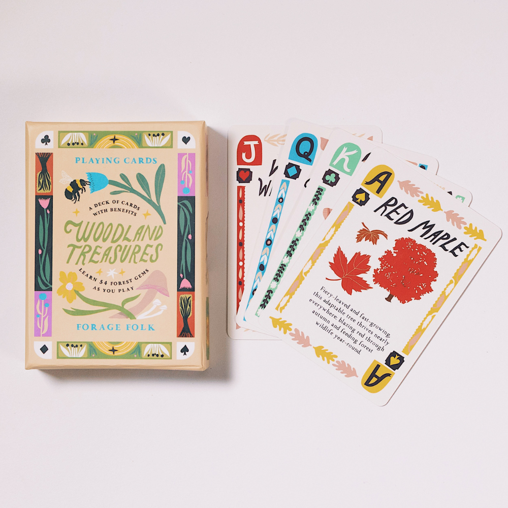 Woodland Treasures Forest Plant Playing Cards