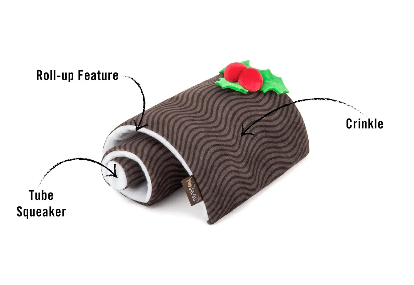 Yule Log Dog Toy