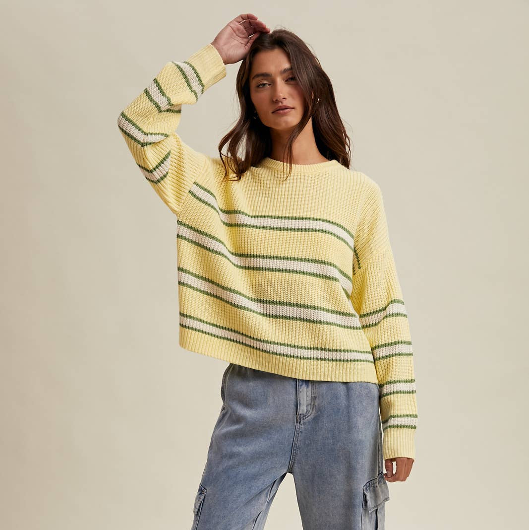 Sunshiney Striped Sweater