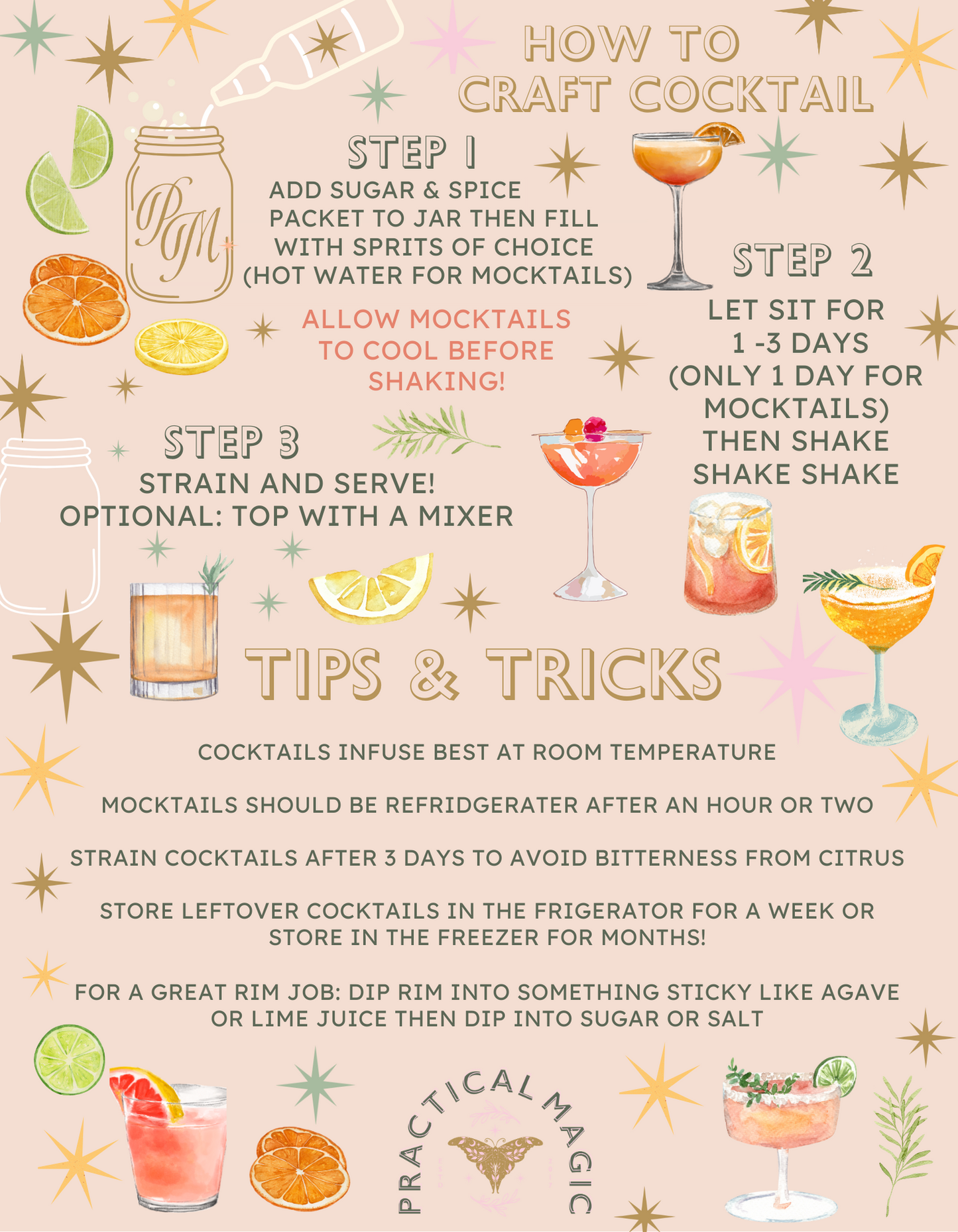 Midnight Margarita Craft Cocktail Infusion Drink Kit