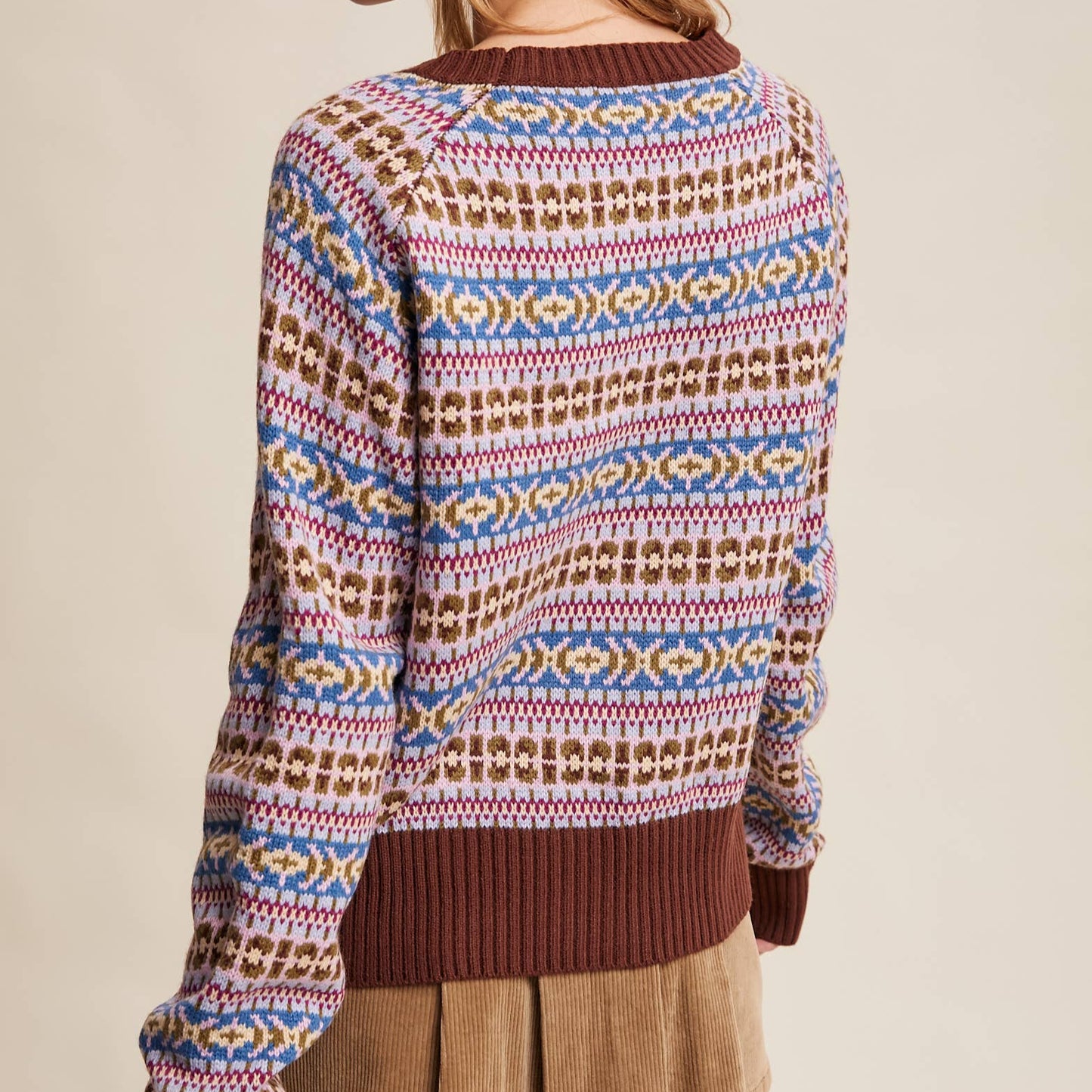Fair Isle Knit Sweater
