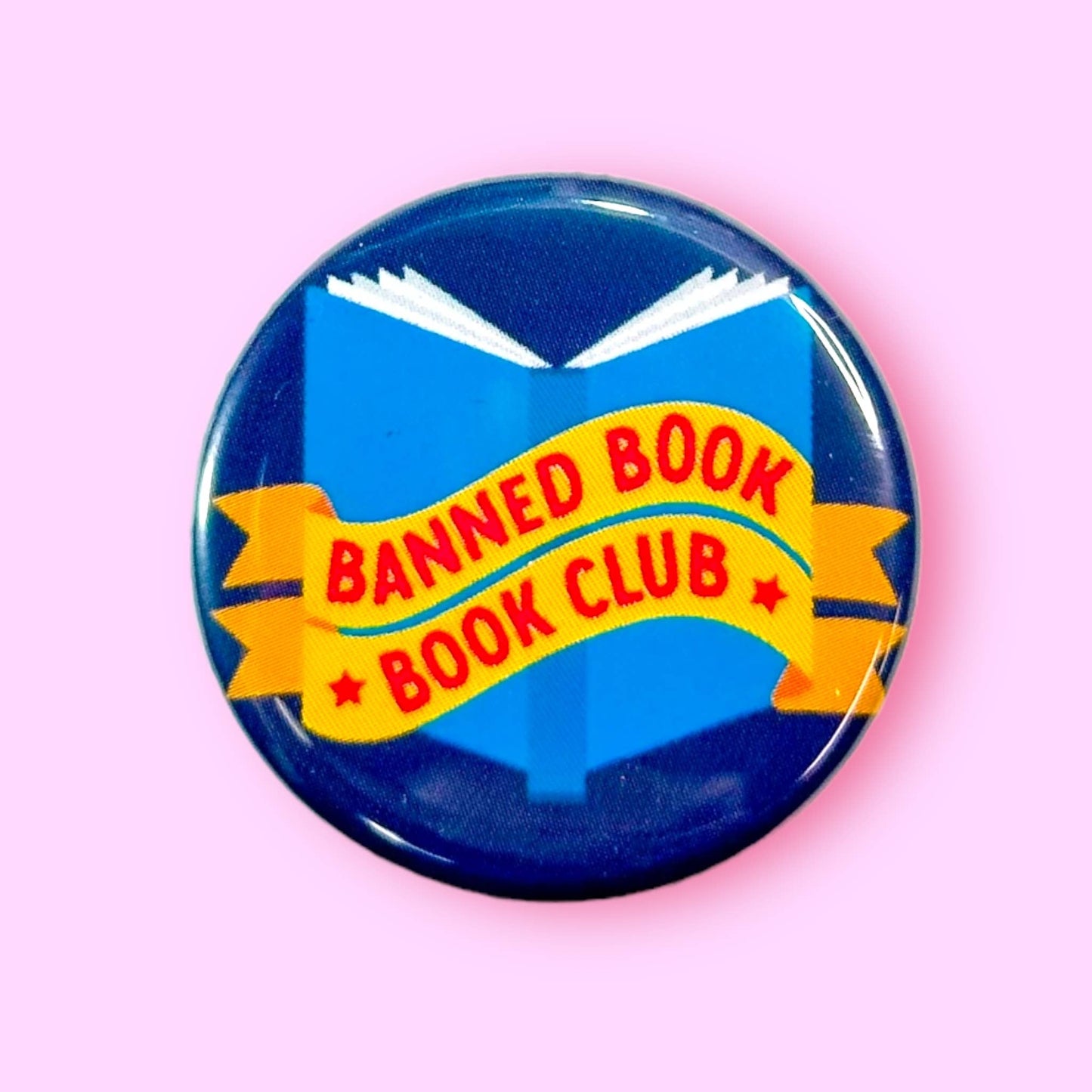 Banned Book Book Club Button