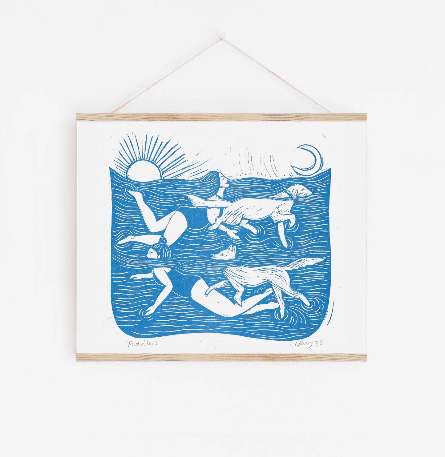 Paddlers Riso Print