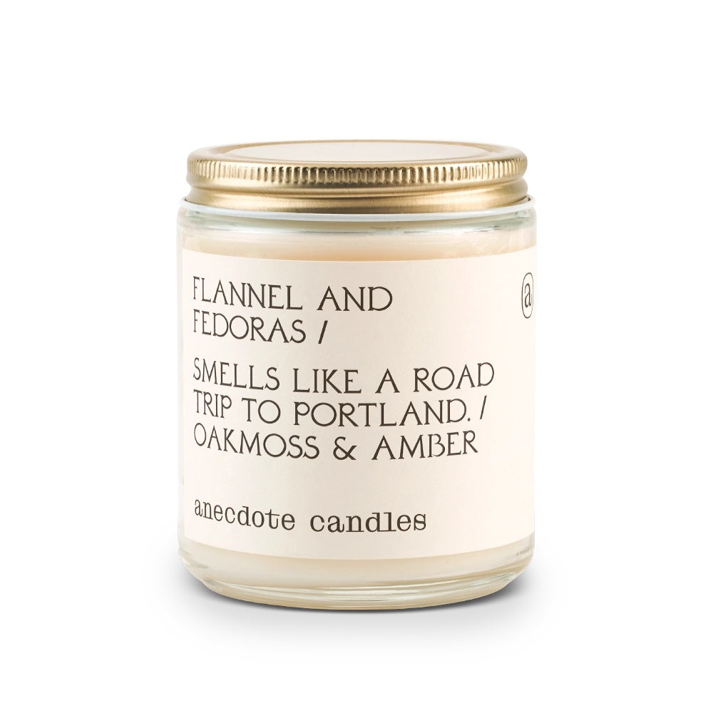 Flannel & Fedoras (Oakmoss & Amber) Candle