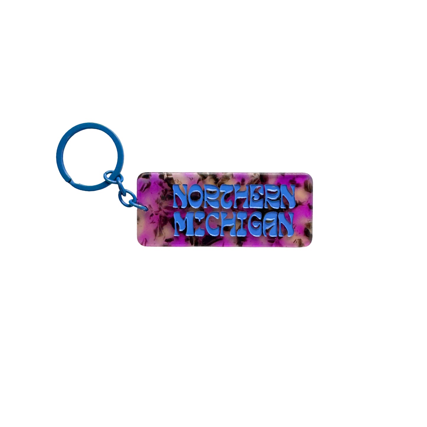 Northern Michigan Tag Keychain
