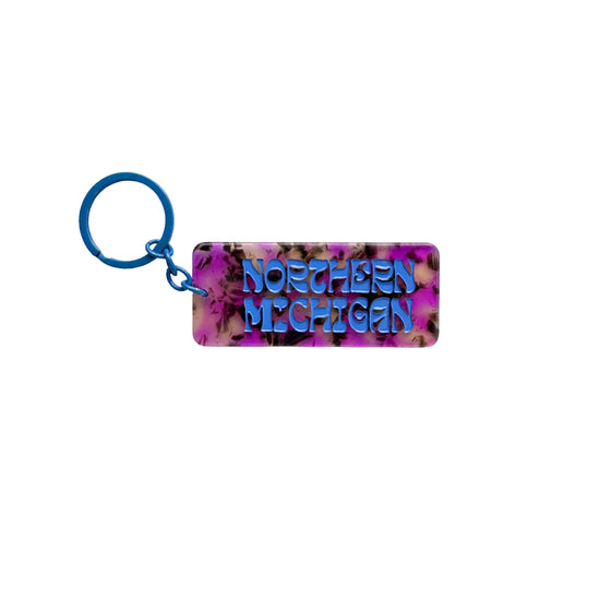 Northern Michigan Tag Keychain