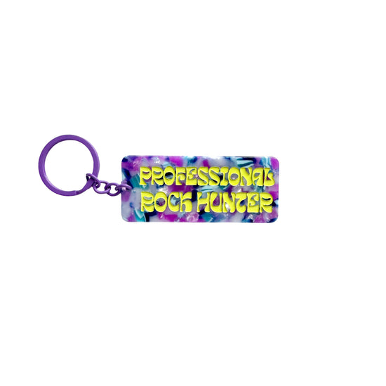 Rock Hunter Tag Keychain