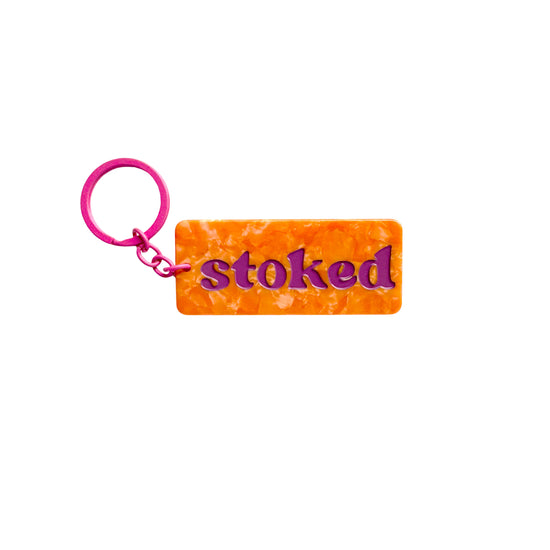 Stoked Tag Keychain