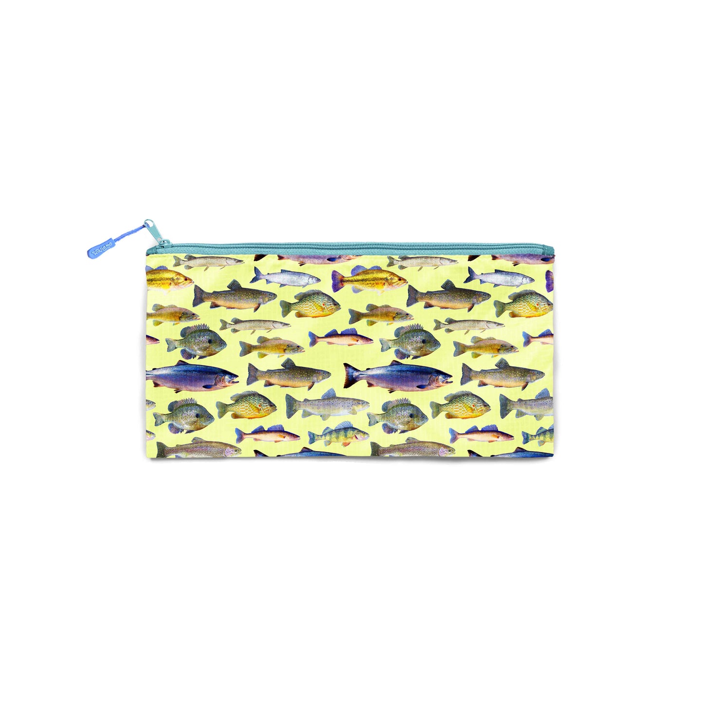 Citronella Michigan Fish Large Recycled Zip Bag