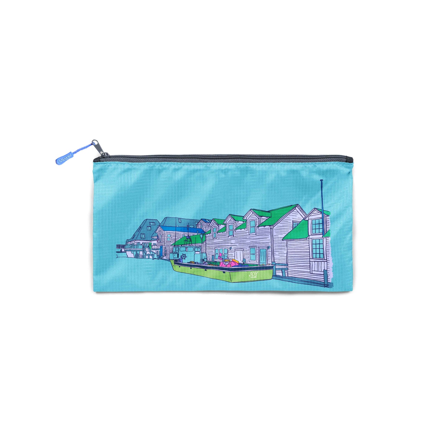 Fishtown Scene Large Zip Bag