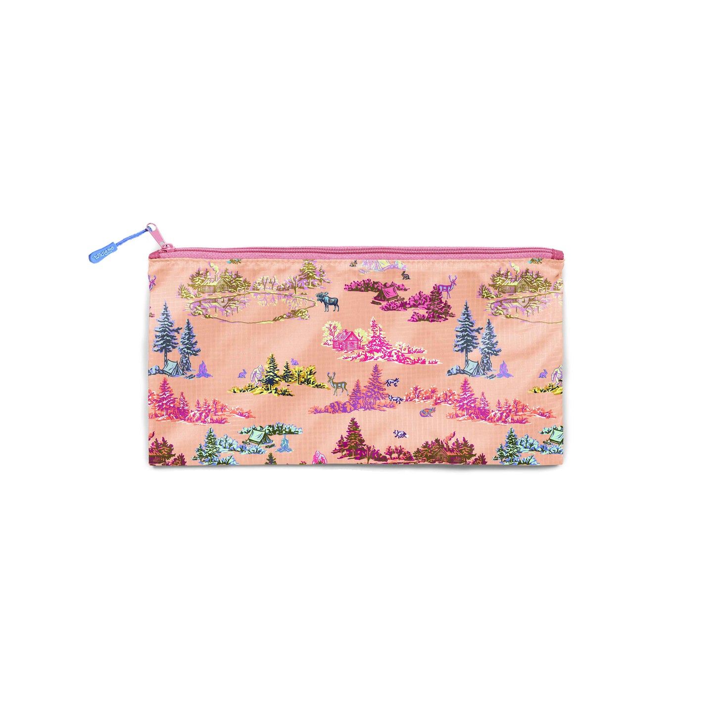 Sunburn Sasquatch Toile Large Recycled Zip Bag