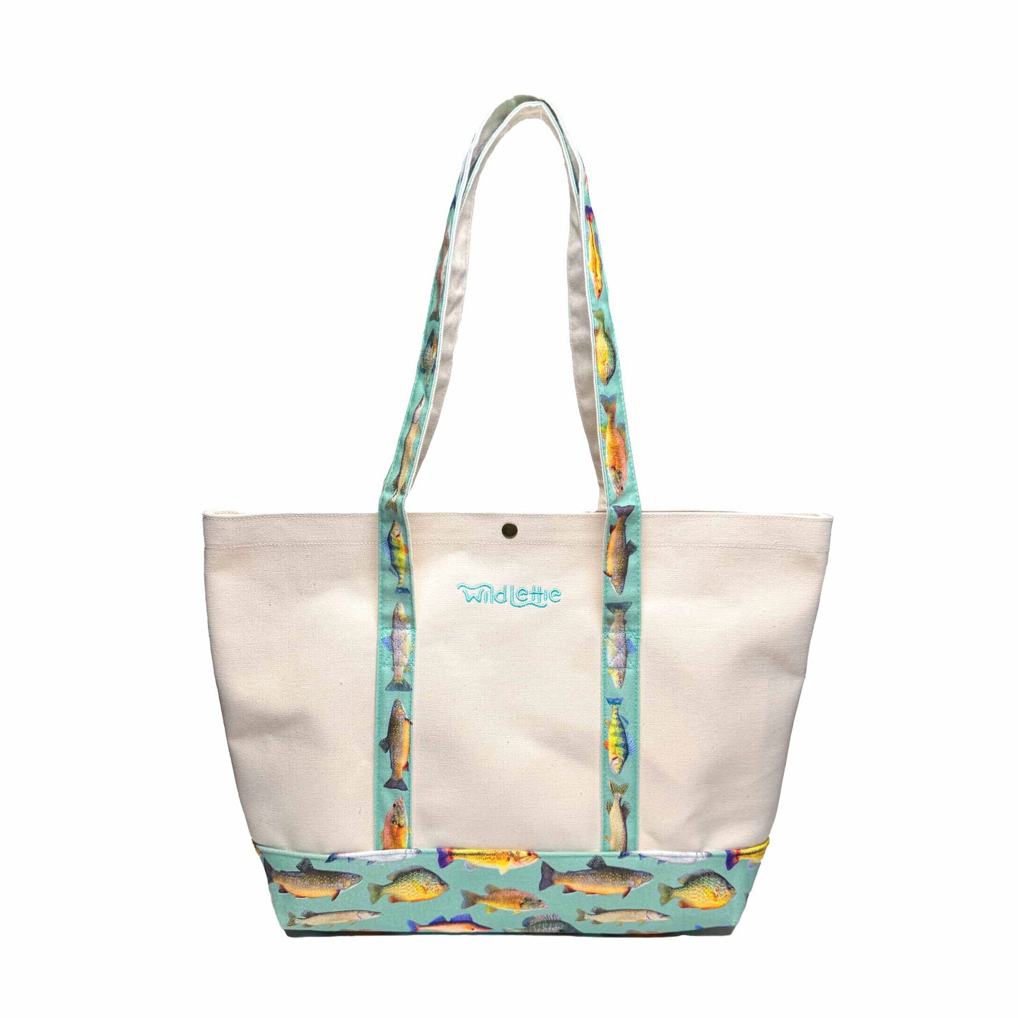 Large Michigan Fish Lakeshore Tote