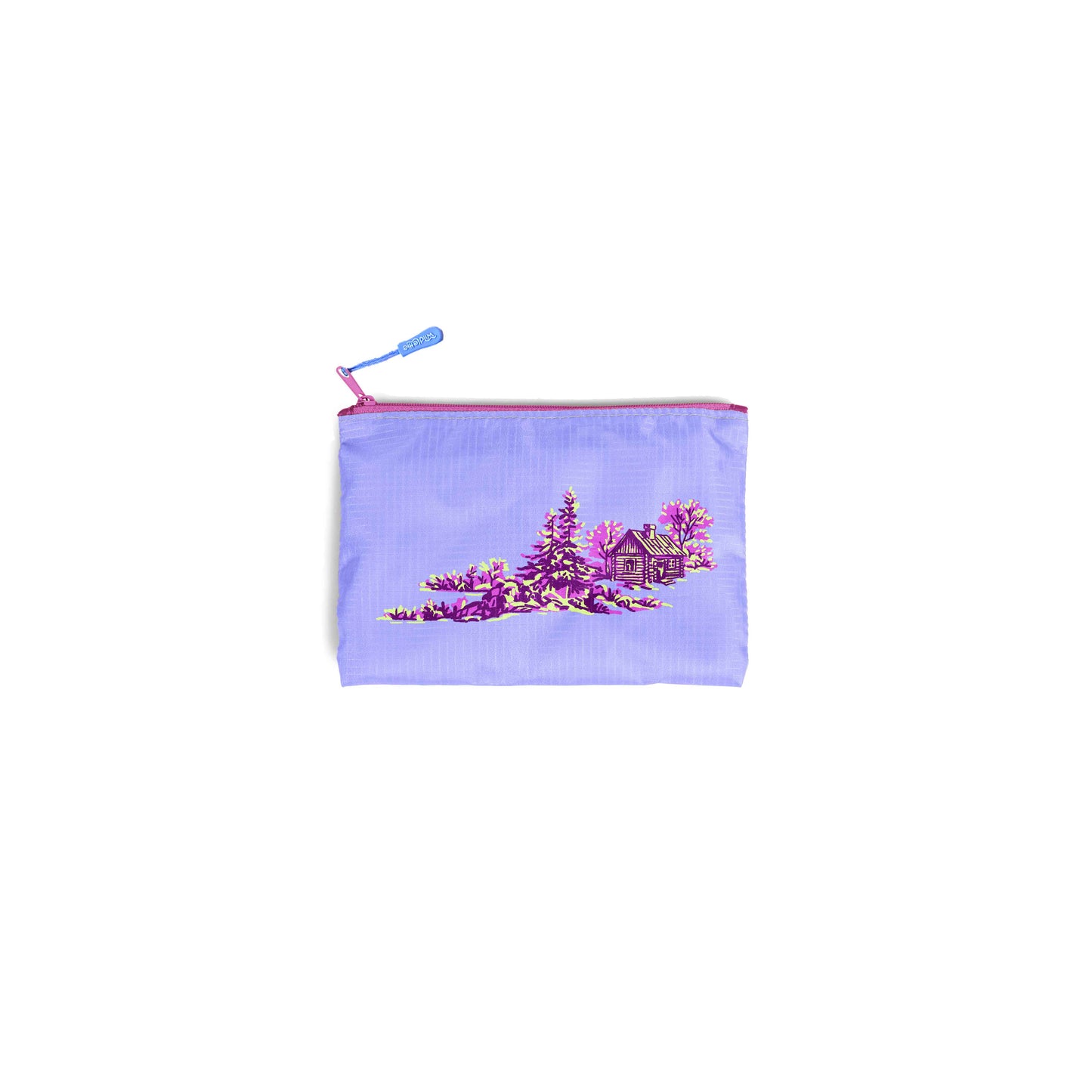 Getaway Cabin Recycled Mini Zip Bag