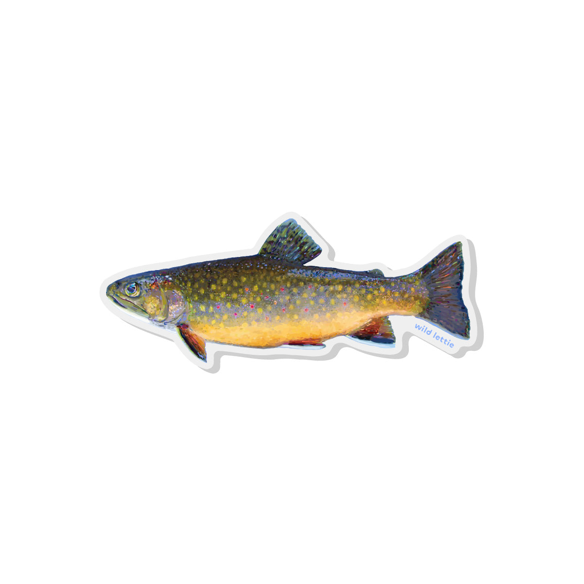 Brook Trout Acrylic Pin
