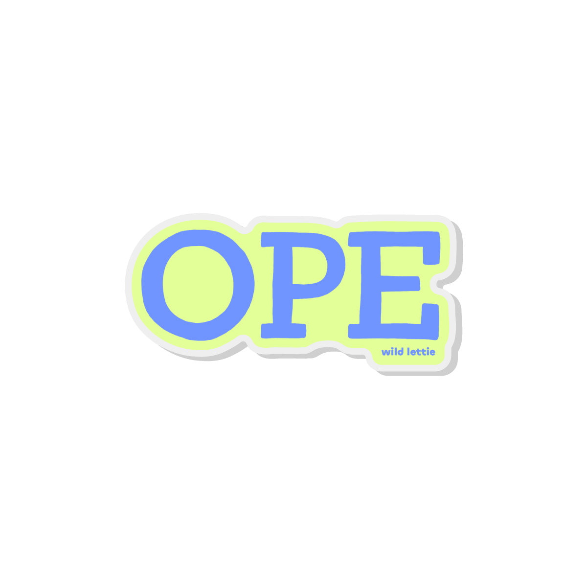 Ope Acrylic Pin