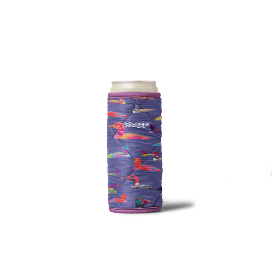 Campfire Blue Loons Slim Can Coozie