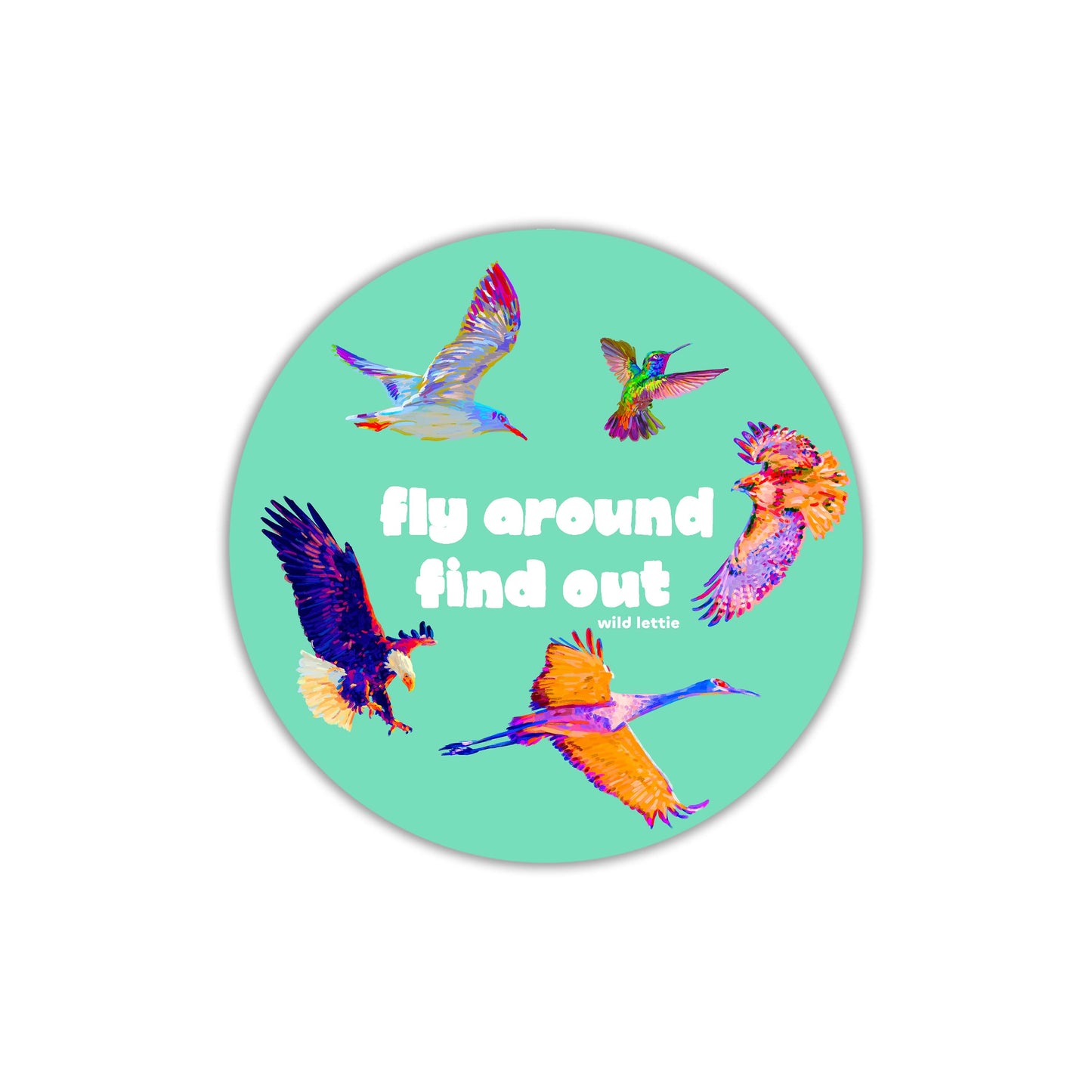 Fly Around Sticker