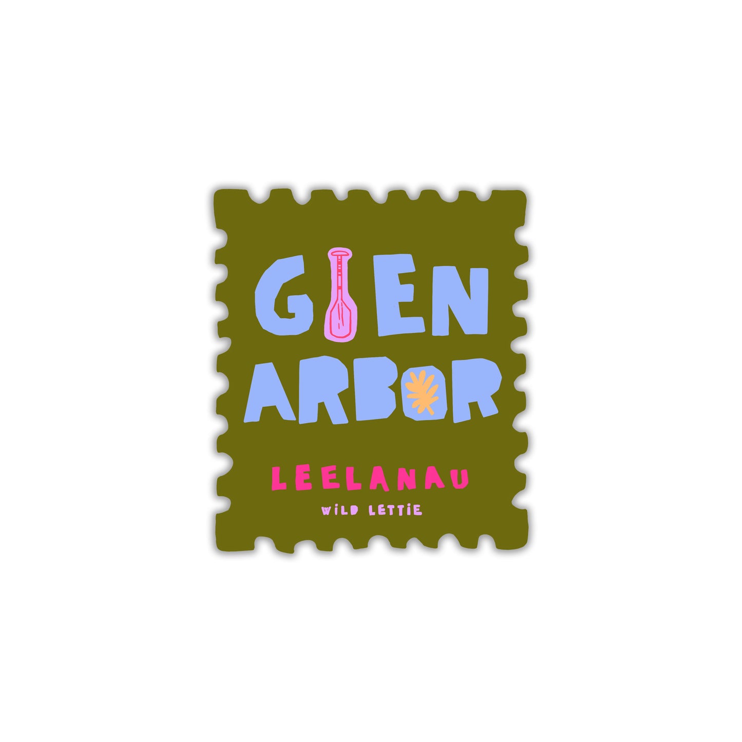 Glen Arbor Stamp Sticker