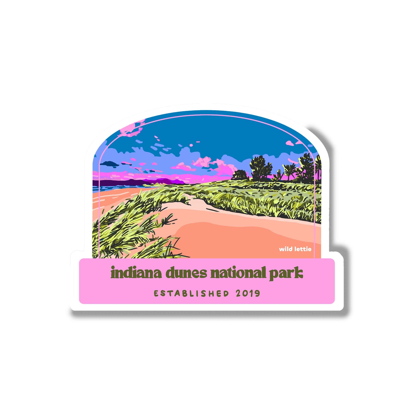 Indiana Dunes Sticker
